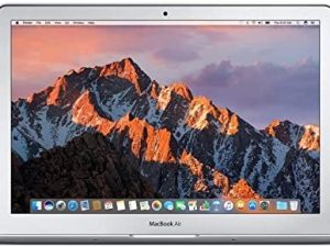 جهاز Apple MacBook Air منتصف 2017 مع معالج Intel Core i7 بسرعة 2.2 جيجاهرتز (13 بوصة ، 8 جيجابايت رام ، 128 جيجابايت SSD) فضي (مجدد)