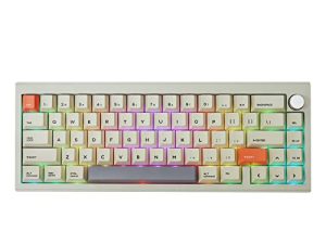 لوحة مفاتيح ميكانيكية سلكية / لاسلكية EPOMAKER CIDOO V65 ، 65٪ حشية قابلة للتبديل السريع ، مع برنامج VIA القابل للبرمجة ، LED المواجه للجنوب ، غلاف CNC من الألومنيوم ، بورون فوم ، مقبض لينكس / وين / ماك