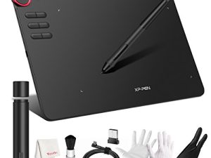 جهاز لوحي للرسم اللاسلكي ، جهاز لوحي للرسومات XPPEN DECO 03 مزود بضغط 8192 مستوى القلم الخالي من البطارية ، مقبض الاتصال ، 6 مفاتيح سريعة تعمل من أجل الإنشاء ، Gimp على Windows 11/10/8/7 ، Mac iOS 10.10 أعلاه ، Chromebook
