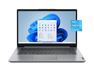 لاب توب Lenovo Ideapad 14.0 بوصة عالي الدقة ، معالج Intel Pentium N5030 رباعي النواة ، ذاكرة وصول عشوائي 4 جيجابايت ، واي فاي ، كاميرا ويب ، بلوتوث ، HDMI ، Microsoft 365 لمدة عام واحد ، Window 11 in S Mode ، ملحقات Z&O (Cloud Grey | 256GB NVMe)