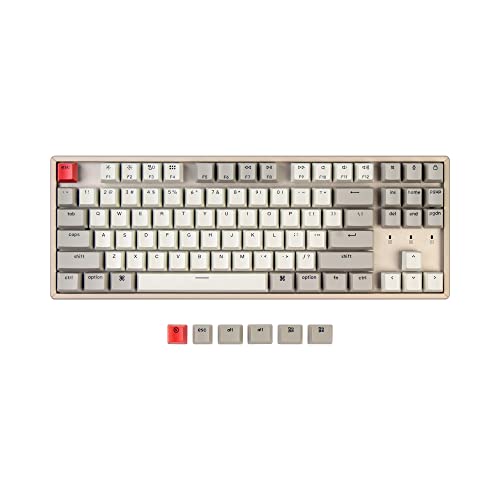 Keychron K8 87 Keys Tenkeyless Layout Wireless لوحة مفاتيح الألعاب الميكانيكية لنظام التشغيل Mac ، لوحة مفاتيح كمبيوتر سلكية متعددة المهام من النوع C لنظام التشغيل Windows مع إطار من الألومنيوم بمفتاح أزرق ميكانيكي Keychron Keychron K8 87 Keys Tenkeyless Layout Wireless لوحة مفاتيح الألعاب الميكانيكية لنظام التشغيل Mac ، لوحة مفاتيح كمبيوتر سلكية متعددة المهام من النوع C لنظام التشغيل Windows مع إطار من الألومنيوم بمفتاح أزرق ميكانيكي Keychron