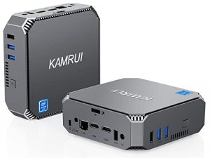 KAMRUI Mini PC Windows 11 pro ، 12 جيجابايت DDR4 128 جيجابايت SSD مع أجهزة كمبيوتر سطح المكتب الصغيرة سيليرون J4105 ، يدعم شاشة مزدوجة بدقة 4K عالية الدقة ، واي فاي ثنائي النطاق 2.4G / 5G ، BT 4.2 ، جيجابت إيثرنت كمبيوتر صغير الحجم