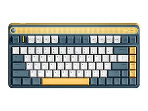 لوحة مفاتيح ألعاب iQunix A80 ، لوحة مفاتيح ميكانيكية لاسلكية 2.4G مع مفتاح Cherry MX Blue ، لوحة مفاتيح مدمجة 83 مفتاحًا بإضاءة خلفية LED قابلة للتبديل السريع لنظام التشغيل Windows / Mac / Android / iOS