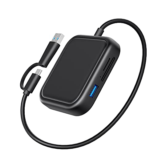 Qwiizlab 5-in-1 USB-C Hub ، قارئات بطاقات SD / Micro ، USB-A 5 جيجابت في الثانية ، USB 3.0 Expander لأجهزة MacBook ، Mac Mini ، Mac Pro ، iMac ، Surface Pro ، XPS ، الكمبيوتر الشخصي Qwiizlab 5-in-1 USB-C Hub ، قارئات بطاقات SD / Micro ، USB-A 5 جيجابت في الثانية ، USB 3.0 Expander لأجهزة MacBook ، Mac Mini ، Mac Pro ، iMac ، Surface Pro ، XPS ، الكمبيوتر الشخصي