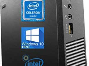 Lenovo ThinkCentre M73P Tiny Desktop ، Intel Dual-Core 2.6GHz ، 4GB RAM ، 120GB SSD ، 4K 2-Monitor Support ، DisplayPort ، HDMI ، VGA ، AC Wi-Fi ، Bluetooth - Windows 10 Pro (تم تجديده)