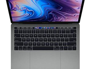 شريط لمس Apple MacBook Pro منتصف 2018 مع معالج Intel Core i7 بسرعة 2.7 جيجاهرتز (13.3 بوصة وذاكرة وصول عشوائي 16 جيجابايت و 1 تيرابايت SSD) رمادي فلكي (مجدد)