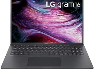 لاب توب LG gram 16 بوصة ، معالج Intel Evo Core i5 ، ذاكرة 8 جيجا بايت / SSD 256 جيجا بايت - أسود