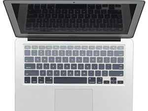 Batianda Ombre Color Keyboard Cover واقي سيليكون لجهاز MacBook Air القديم 13 "MacBook Pro 13" 15 "17" (مع أو بدون شاشة Retina) - رمادي متدرج
