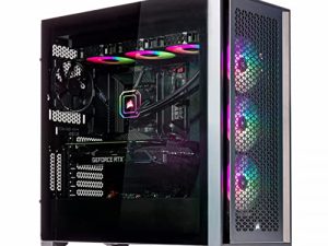 كمبيوتر مكتبي للألعاب Velztorm Aciex 12th Gen CTO (Intel i9-12900K (Alder Lake) 16-Core ، RTX 3090 24GB ، 64GB DDR5 4800MHz RAM ، 1 تيرا بايت PCIe SSD + 2 تيرابايت HDD ، 360 مم AIO ، 1000 واط PSU ، WiFi 6 ، BT 5.2 ، Win10P )