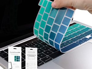 غطاء لوحة مفاتيح ألوان متدرجة من Batianda لجهاز MacBook Pro الجديد 13 بوصة 2022 2020 M2 M1 A2338 A2289 A2251 & 2019 MacBook Pro 16 A2141 موديل ، أخضر داكن