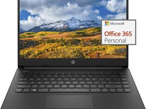 أحدث كمبيوتر محمول HP 2022 14 بوصة فائق الخفة ، معالج Intel N4020 (يصل إلى 2.8 جيجاهرتز) ، ذاكرة وصول عشوائي 4 جيجابايت ، تخزين 128 جيجابايت (64 جيجابايت eMMC + 64 جيجابايت Micro SD) ، مكتب 365 لمدة عام ، كاميرا ويب ، HDMI ، WiFi ، USB-A & C ، Google Classroom أو تكبير