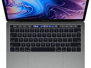 شريط لمس Apple MacBook Pro منتصف 2018 مع معالج Intel Core i7 بسرعة 2.7 جيجاهرتز (13.3 بوصة ، ذاكرة وصول عشوائي 16 جيجابايت ، 512 جيجابايت SSD) رمادي فلكي (مجدد)