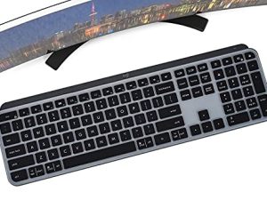 غطاء لوحة المفاتيح لـ Logitech MX Keys & MX Keys Mac Wireless Keyboard & Logitech Craft Wireless Keyboard ، Logitech MX Keys Keyboard Accesseries ، Logitech MX Keys Keyboard Skin Protector - Black