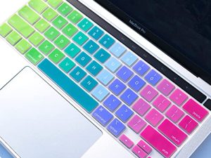 غطاء لوحة مفاتيح سيليكون متدرج اللون من Batianda لجهاز MacBook Pro الجديد 13 M1 M2 2022 2020 إصدار A2338 A2289 A2251 & 2019 MacBook Pro 16 A2141 موديل ، ملون