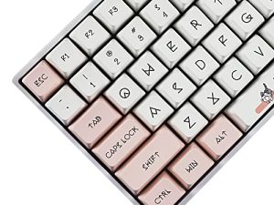 140 Chis Cat MDA Profile Dye Sub Keycaps مريح سميك PBT Keycap مجموعة لـ TKL GK61 64 68 75 87 96104 GMMK MX Keyboard