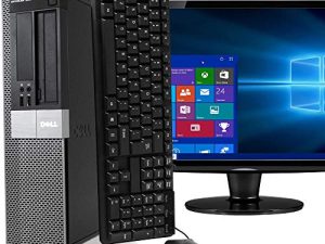 حزمة الكمبيوتر المكتبي ديل اوبتيبليكس 980 مع محول واي فاي - انتل كور i5 3.1 جيجاهيرتز ، 4 جيجا رام ، 160 جيجا هارد درايف ، دي في دي ، ويندوز 10 برو ، محول واي فاي يو اس بي ، شاشة ال سي دي 17 بوصة ، لوحة مفاتيح ، ماوس (متجدد)
