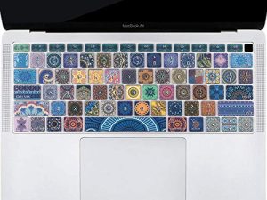 SANFORIN واقي غطاء لوحة المفاتيح لجهاز Apple MacBook Air 13 بوصة 13.3 بوصة (Only Fit Model: A1932، 2018 2019) ، واقي جلد سيليكون بتصميم فردي ، بوهيمي
