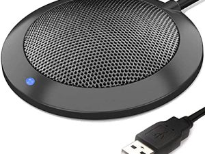 ميكروفون USB للمؤتمرات وميكروفون سطح مكتب للكمبيوتر مع مؤشر LED وميكروفونات كمبيوتر محمول TKGOU التوصيل والتشغيل متعدد الاتجاهات للكمبيوتر المحمول للاجتماع / الفصل عبر الإنترنت ، سكايب ، التسجيل ، الدردشة ، التكبير ، (Windows / Mac OS X)