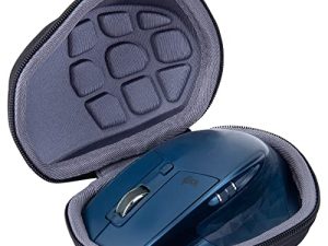 استبدال جراب السفر الصلب co2CREA للماوس اللاسلكي Logitech MX Master 2S / MX Master 3 (جراب أسود + رمادي داخلي)