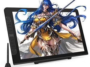 VEIKK VK2200 Pro Graphic Monitor Drawing Tablet مع شاشة: مع قلم سلبي 8192 وحامل قابل للتعديل ، شاشة قلم رسم متوافقة مع Windows / Mac / Chrome / Linux OS