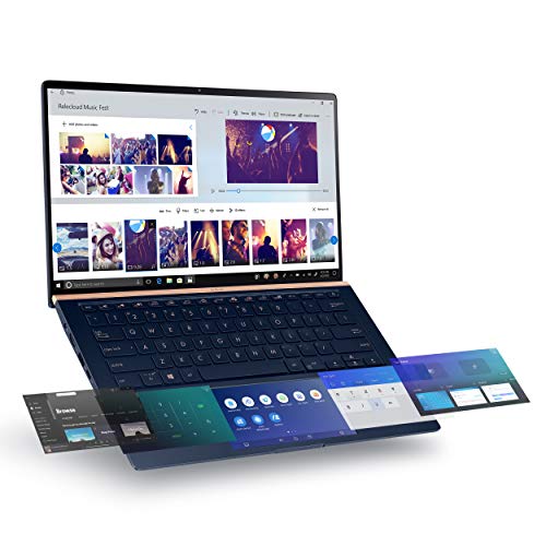 ASUS ZenBook 14 Ultra-Slim Laptop 14 "Full HD NanoEdge Bezel، Intel Core i7-10510U، 16GB RAM، 512GB PCIe SSD، GeForce MX250، Innovative ScreenPad 2.0، Windows 10 Pro، UX434FLC-XH77، Royal Blue ASUS ZenBook 14 Ultra-Slim Laptop 14 "Full HD NanoEdge Bezel، Intel Core i7-10510U، 16GB RAM، 512GB PCIe SSD، GeForce MX250، Innovative ScreenPad 2.0، Windows 10 Pro، UX434FLC-XH77، Royal Blue