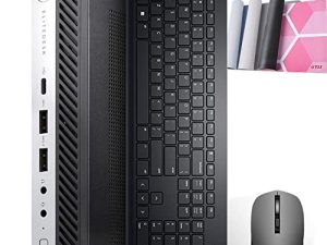 كمبيوتر مكتبي HP EliteDesk 800 G3 Mini عالي الأداء Intel i5-7500 يصل إلى 3.80 جيجاهرتز 32 جيجا بايت جديد 1 تيرابايت NVMe SSD مدمج AX200 Wi-Fi 6 BT ثنائي الشاشة يدعم لوحة المفاتيح اللاسلكية والماوس Win10 Pro (مجدد)