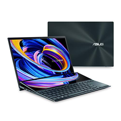 ASUS ZenBook Duo 14 UX482 14 ”FHD NanoEdge Touch Display، Core i7-1195G7، GeForce MX450، 32GB RAM، 1TB SSD، Innovative ScreenPad Plus، Windows 11 Pro، WiFi 6E، Celestial Blue، UX482EGR-XB77T ASUS ZenBook Duo 14 UX482 14 ”FHD NanoEdge Touch Display، Core i7-1195G7، GeForce MX450، 32GB RAM، 1TB SSD، Innovative ScreenPad Plus، Windows 11 Pro، WiFi 6E، Celestial Blue، UX482EGR-XB77T