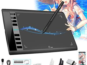 لوح رسم UGEE M708 V2 10x6 بوصة لوحة فنية رسومات رفيعة للغاية مع 8 مفاتيح تشغيل سريع 8192 مستوى بدون بطارية يدعم Win / Mac / Android للطلاء ، رسم إبداعي ، تعليم عبر الإنترنت