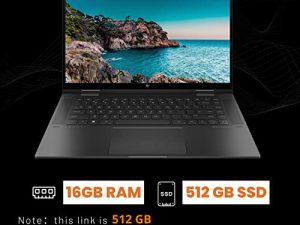 2022 أحدث كمبيوتر محمول HP Envy 2 في 1 ، شاشة 15.6 بوصة IPS FHD تعمل باللمس ، 6 نواة AMD Ryzen 5 5625U (Beat i7-1265U) ، 16 جيجا DDR4 ، 512 جيجا بايت SSD ، لوحة مفاتيح بإضاءة خلفية ، Amazon Alexa ، قارئ بصمات الأصابع ، W / القلم ، فوز 11 ، أسود