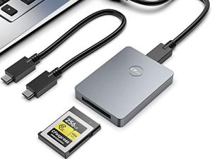 قارئ بطاقة CFexpress ، محول CFexpress من النوع A بسرعة 10 جيجابت في الثانية USB C إلى USB C / USB A قارئ بطاقة الذاكرة مع سرعة نقل USB3.1 Gen2 ، متوافق مع Windows / Mac / Linux / Android